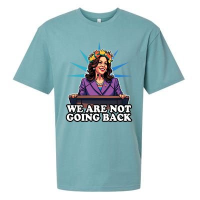 WeRe Not Going Back Vote For 2024 President Kamala Harris Gift Sueded Cloud Jersey T-Shirt