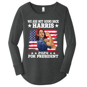 WeRe Not Going Back Vote For 2024 President Kamalaharris Kamalaharris Women's Perfect Tri Tunic Long Sleeve Shirt