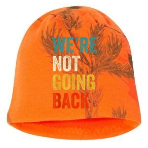 WeRe Not Going Back Vote For 2024 President Kamalaharris Kati - Camo Knit Beanie