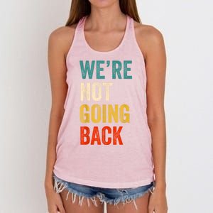 WeRe Not Going Back Vote For 2024 President Kamalaharris Women's Knotted Racerback Tank