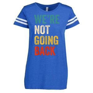 WeRe Not Going Back Vote For 2024 President Kamalaharris Enza Ladies Jersey Football T-Shirt