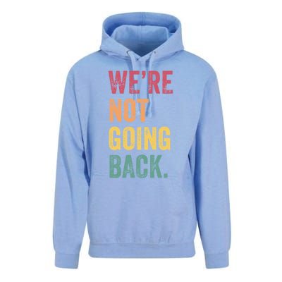 WeRe Not Going Back Vote For 2024 President Kamalaharris Cool Gift Unisex Surf Hoodie