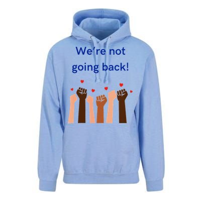 WeRe Not Going Back! V Neck Unisex Surf Hoodie