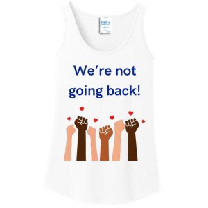 WeRe Not Going Back! V Neck Ladies Essential Tank