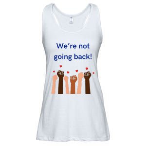 WeRe Not Going Back! V Neck Ladies Essential Flowy Tank