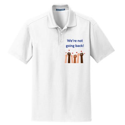 WeRe Not Going Back! V Neck Dry Zone Grid Polo