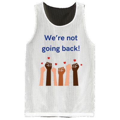 WeRe Not Going Back! V Neck Mesh Reversible Basketball Jersey Tank