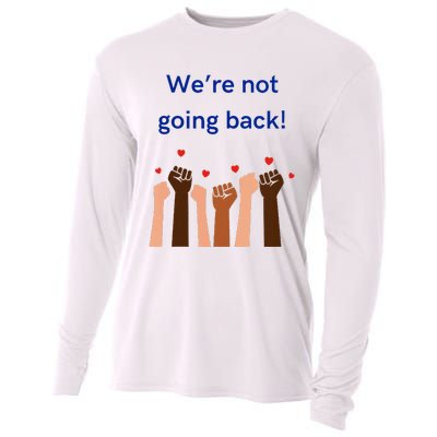 WeRe Not Going Back! V Neck Cooling Performance Long Sleeve Crew