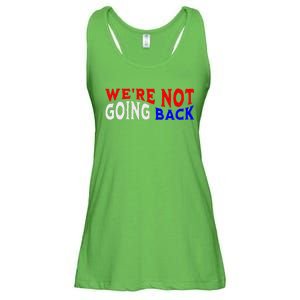 WeRe Not Going Back Democracy Election Vote V Neck Ladies Essential Flowy Tank