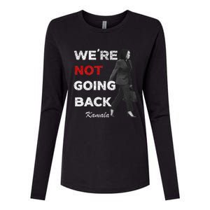 WeRe Not Going Back Kamala 2024 V Neck Womens Cotton Relaxed Long Sleeve T-Shirt