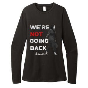 WeRe Not Going Back Kamala 2024 V Neck Womens CVC Long Sleeve Shirt