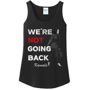 WeRe Not Going Back Kamala 2024 V Neck Ladies Essential Tank