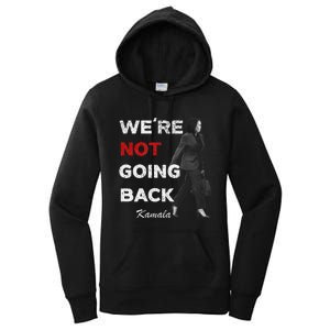 WeRe Not Going Back Kamala 2024 V Neck Women's Pullover Hoodie