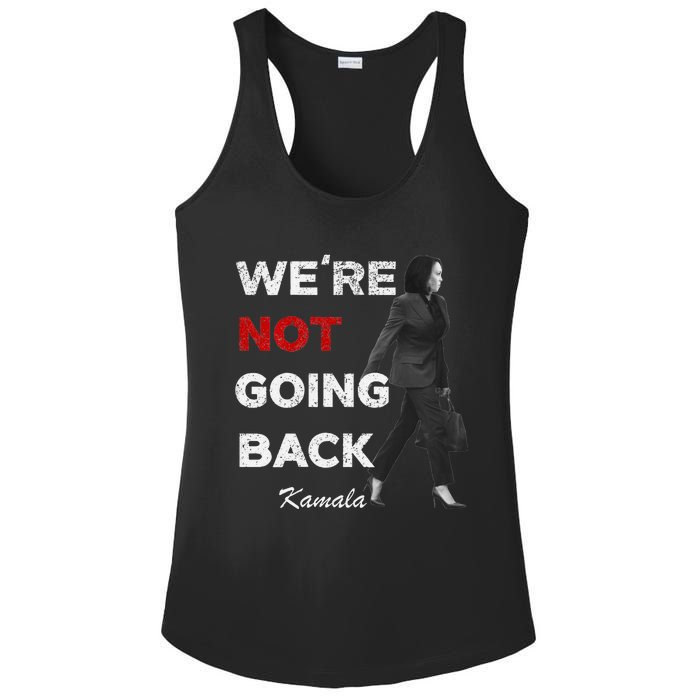 WeRe Not Going Back Kamala 2024 V Neck Ladies PosiCharge Competitor Racerback Tank