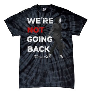 WeRe Not Going Back Kamala 2024 V Neck Tie-Dye T-Shirt