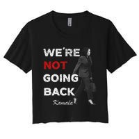 WeRe Not Going Back Kamala 2024 V Neck Women's Crop Top Tee