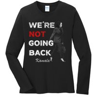 WeRe Not Going Back Kamala 2024 V Neck Ladies Long Sleeve Shirt