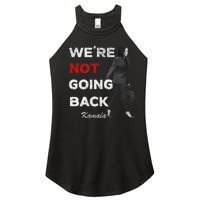 WeRe Not Going Back Kamala 2024 V Neck Women's Perfect Tri Rocker Tank