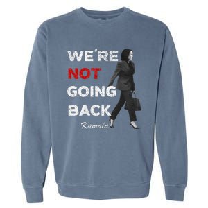 WeRe Not Going Back Kamala 2024 V Neck Garment-Dyed Sweatshirt