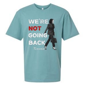 WeRe Not Going Back Kamala 2024 V Neck Sueded Cloud Jersey T-Shirt