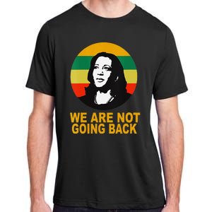 WeRe Not Going Back Vote For 2024 President Kamala Harris V Neck Adult ChromaSoft Performance T-Shirt