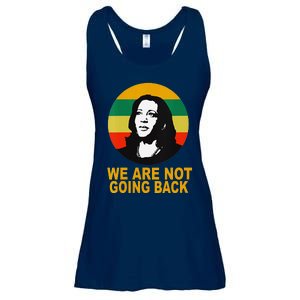 WeRe Not Going Back Vote For 2024 President Kamala Harris V Neck Ladies Essential Flowy Tank