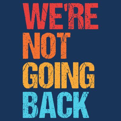 WeRe Not Going Back Vote For 2024 President Kamala Harris T-Shirt