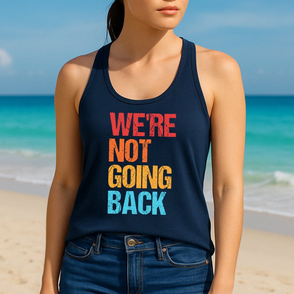 WeRe Not Going Back Vote For 2024 President Kamala Harris Womens Tank Top