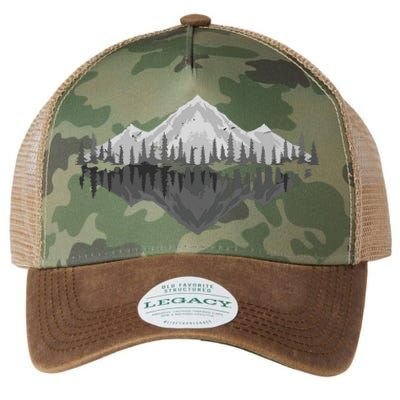 Wildlife Nature Hiking Hiker Forest Reflection Mountain Legacy Tie Dye Trucker Hat