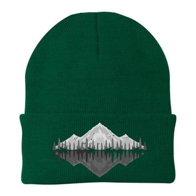 Wildlife Nature Hiking Hiker Forest Reflection Mountain Knit Cap Winter Beanie