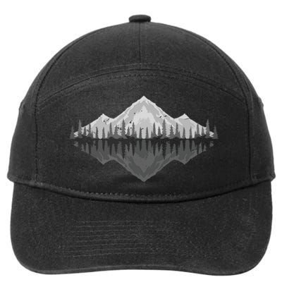 Wildlife Nature Hiking Hiker Forest Reflection Mountain 7-Panel Snapback Hat