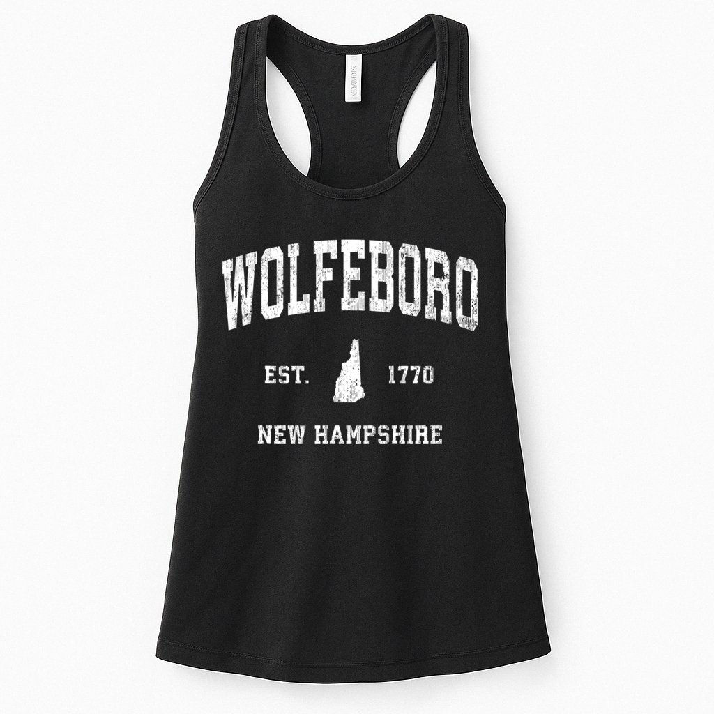 Wolfeboro New Hampshire Nh Vintage Athletic Womens Tank Top