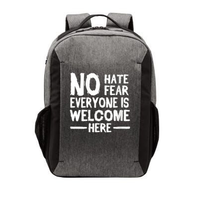 Womens Not Hate No Fear Everyone Is Welcome Here Anti Racism Vector Backpack