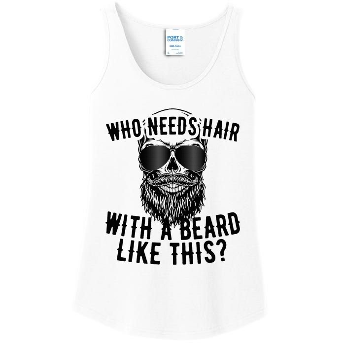 Who Needs Hair With A Beard Like This For Sexy Bald Ladies Essential Tank