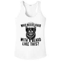 Who Needs Hair With A Beard Like This For Sexy Bald Ladies PosiCharge Competitor Racerback Tank