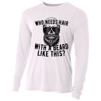 Who Needs Hair With A Beard Like This For Sexy Bald Cooling Performance Long Sleeve Crew