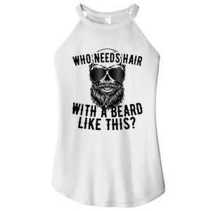 Who Needs Hair With A Beard Like This For Sexy Bald Women's Perfect Tri Rocker Tank