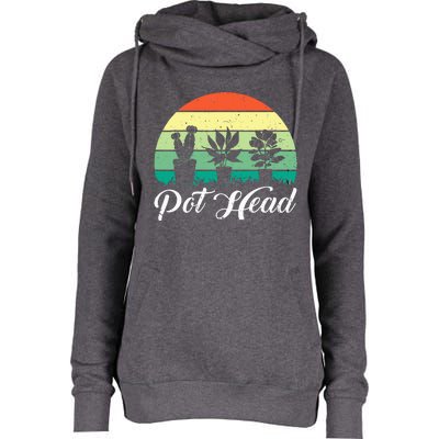 Women Nice I Do Pot Funny Gardening Floral Womens Funnel Neck Pullover Hood