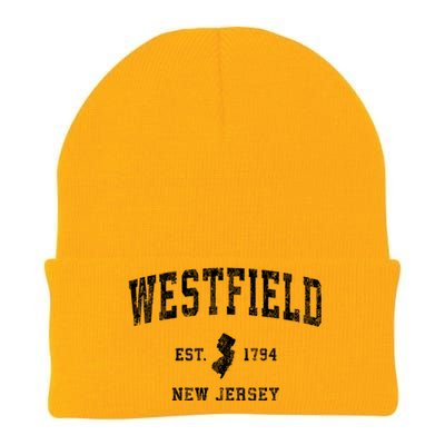 Westfield New Jersey Nj Vintage Athletic Sports Knit Cap Winter Beanie