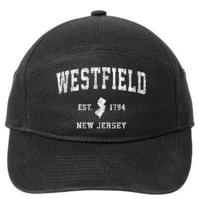 Westfield New Jersey Nj Vintage Athletic Sports 7-Panel Snapback Hat