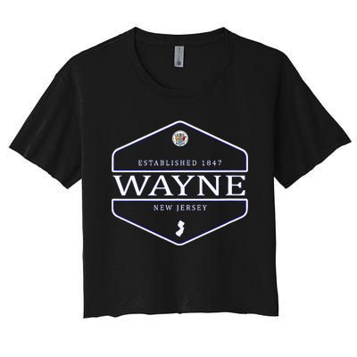 Wayne New Jersey Wayne Nj Women's Crop Top Tee