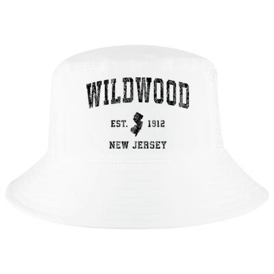 Wildwood New Jersey Nj Vintage Athletic Sports Design Cool Comfort Performance Bucket Hat