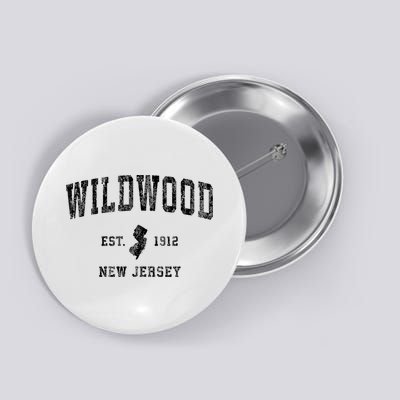 Wildwood New Jersey Nj Vintage Athletic Sports Design Button