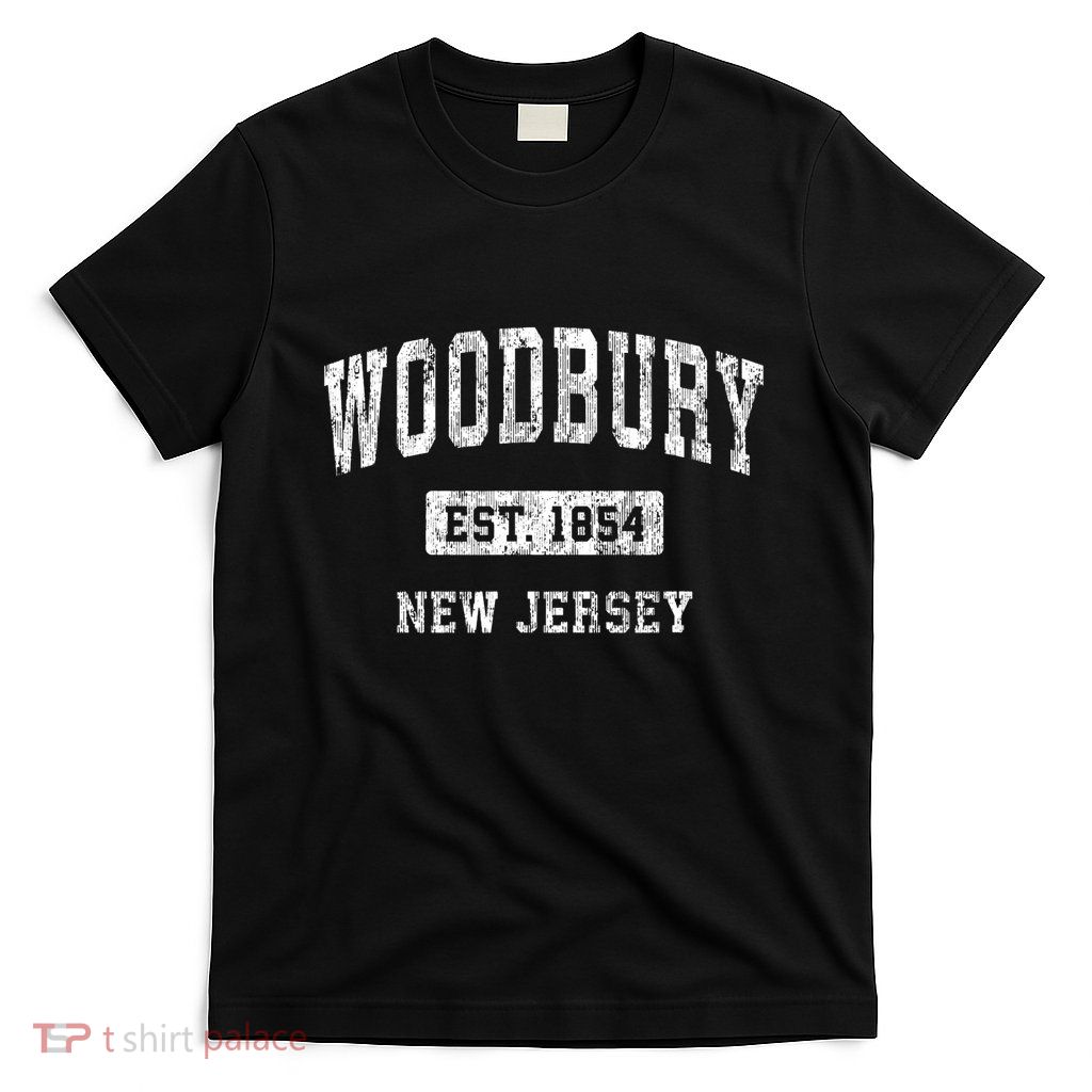 Woodbury New Jersey Nj Vintage Sports Established T-Shirt