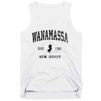 Wanamassa New Jersey Nj Vintage Athletic Black Sports Tank Top