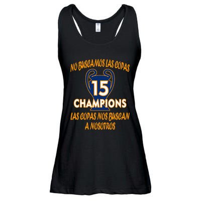 WeRe Not Looking For The Cups. 15 Times Champions Ladies Essential Flowy Tank