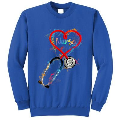 Watercol Nurse Life Nursing Nurse Week 2024 Tall Sweatshirt
