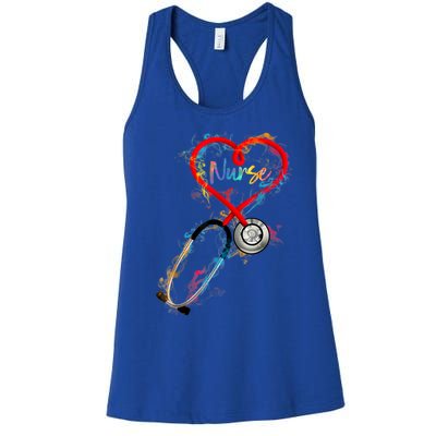 Watercol Nurse Life Nursing Nurse Week 2024 Women's Racerback Tank