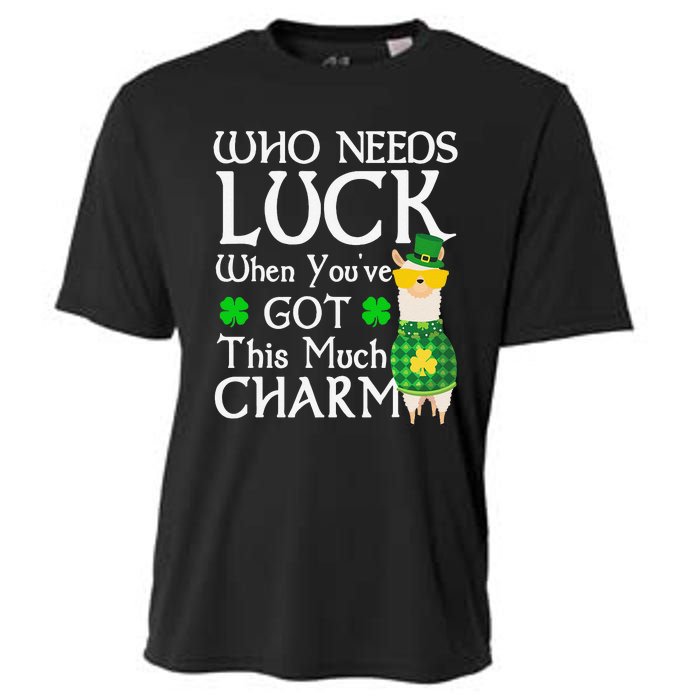 Who Needs Luck When You've Got This Much Llama St. Patrick’s Cooling Performance Crew T-Shirt