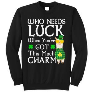 Who Needs Luck When You've Got This Much Llama St. Patrick’s Sweatshirt